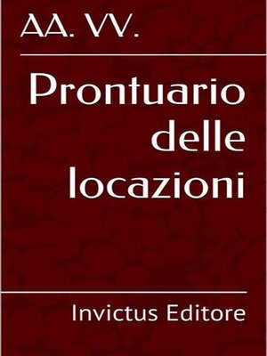 cover image of Prontuario delle locazioni